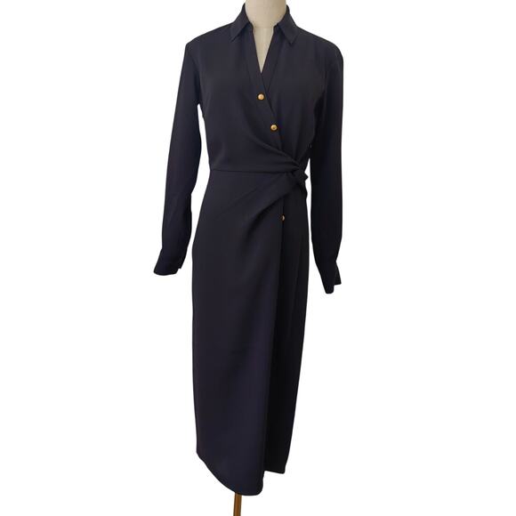 Veronica Beard Wright Midi Button Down Collared Dress US 6 - Picture 4 of 12